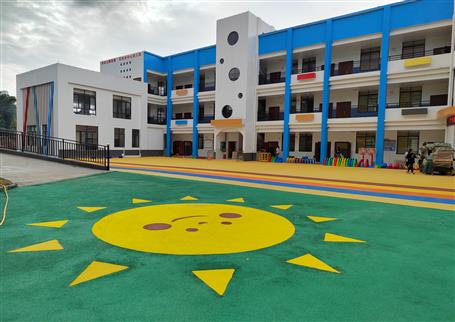 【“兩個年”雙提升】桂海分公司承建的百林鄉(xiāng)中心幼兒園順利開園！