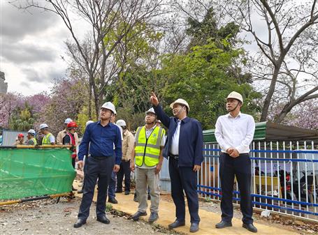 【實干筑夢·競賽爭鋒】蒙勝益到桂南分公司項目開展節(jié)前綜合大檢查及調(diào)研指導